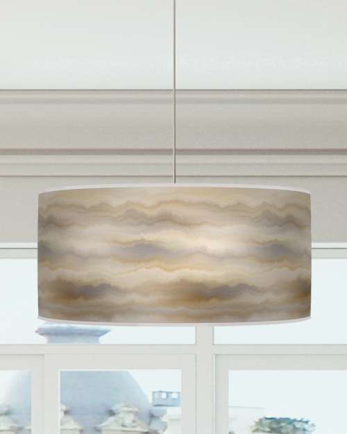 Marble Effect Lampshade Cream Beige Ceiling Light Drum Lamp Shade dz152
