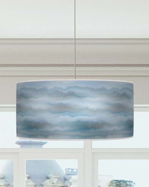 Marble Effect Lampshade Blue Ceiling Light Drum Lamp Shade dz155