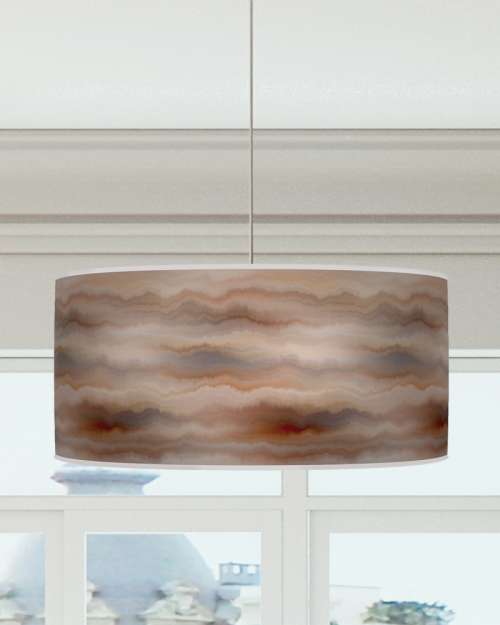 Marble Effect Lampshade Rust Ceiling Light Drum Lamp Shade dz156