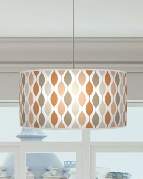Geometric Lampshade Pink Grey Brown Ceiling Light Drum Lamp Shade  dz43