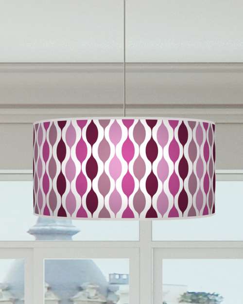 Geometric Lampshade Purple Plum Mauve Ceiling Light Drum Lamp Shade  dz55